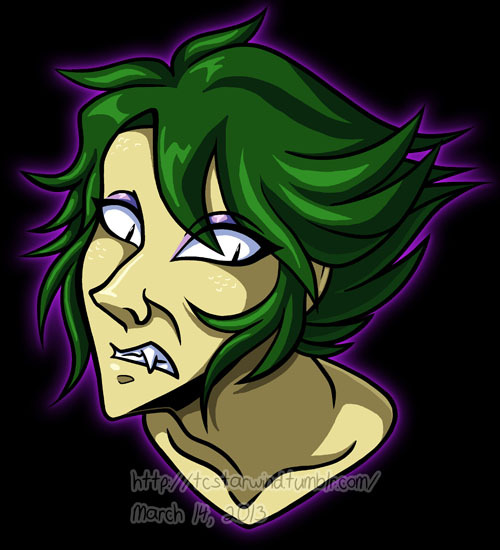 Fanart of Sekhmet/Naaza's head.